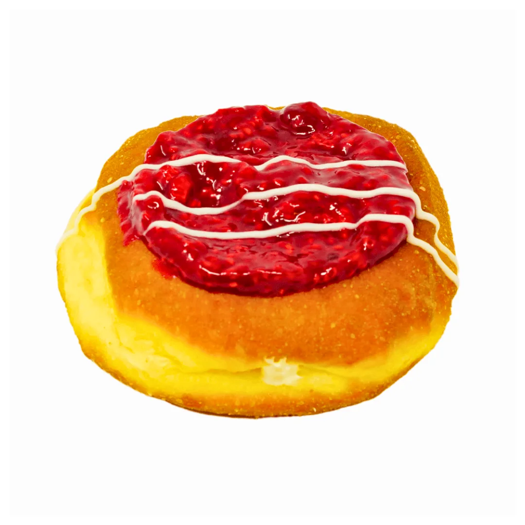 Raspberry cheesecake donut