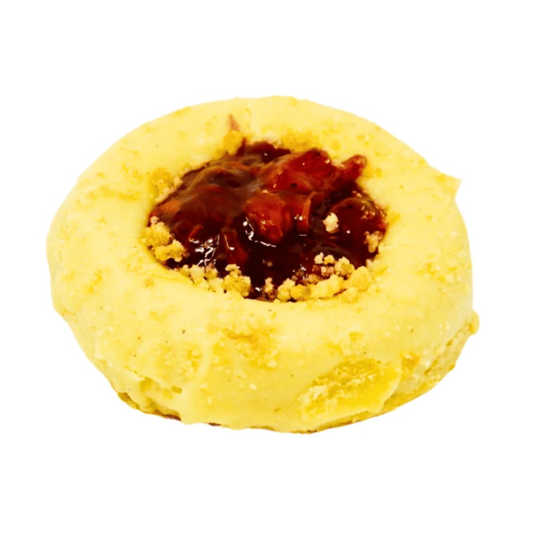 Gluten-free strawberry shortcake donut